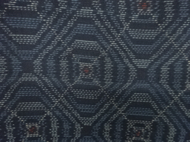 JAPANESE KIMONO / ANTIQUE KIMONO / SILK / DORO OSHIMA TSUMUGI / WOVEN SQUARE